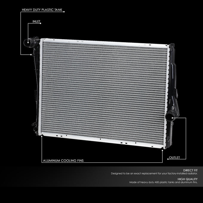 D-Motoring - 99-09 Bmw 3-Series Z4 AT MT Radiator - Aluminum - 2