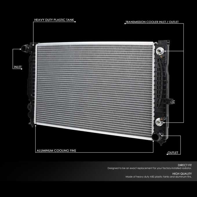 D-Motoring - 96-02 Audi A4 1.8T A6 2.8/RS4 S4 2.7 Radiators - Aluminum - 2