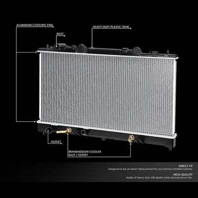 D-Motoring - 03-08 Mazda 6 3.0L V6Radiator - Aluminum - 2
