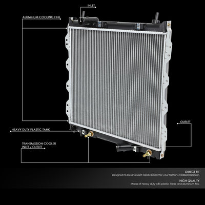 D-Motoring - 03-09 Chrysler PT Cruiser Turbo AT Radiators - Aluminum - 2