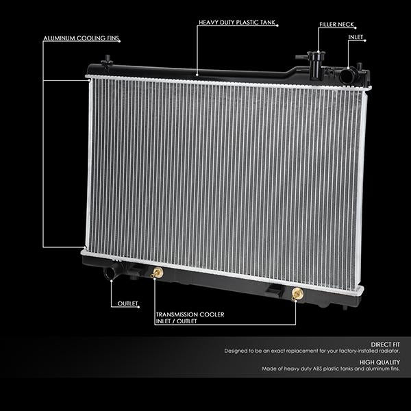 03-08 Infiniti FX35 AT Aluminum Radiator - 2683 - CA Auto Parts