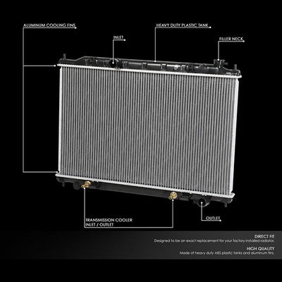 04-09 Nissan Quest 3.5 Radiator - OE Style - Aluminum - 2