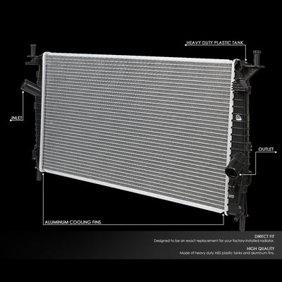 D-Motoring - Radiator - Aluminum - 04-09 Mazida 3 2.0L 2.3L 2.3L Turbo AT - 2