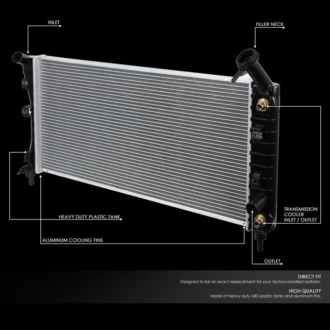 D-Motoring - 04-09 Chevy Impala/Buick Allure AT Radiators - Aluminum - 2