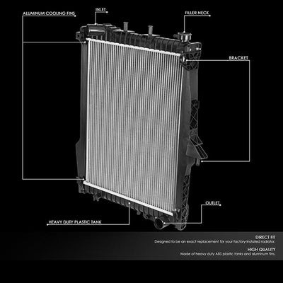04-09 Dodge Durango/Chrysler Aspen AT Radiator - OE Style - Aluminum - 2