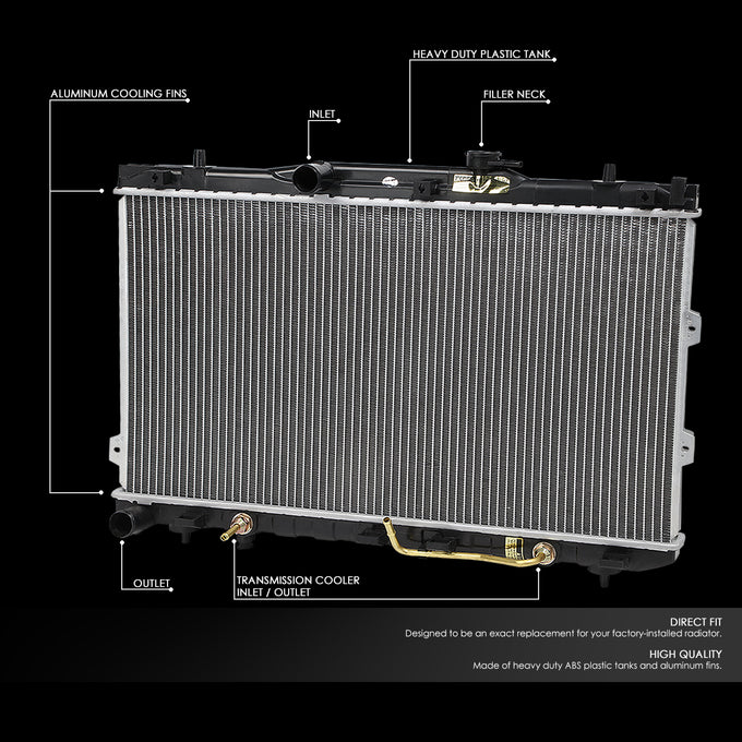 D-Motoring - Radiator - Aluminum - 04-09 KIA Spectra(5) 2.0L - 2