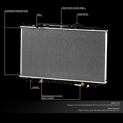 05-10 Honda Odyssey Radiator - OE Style - Aluminum - 2