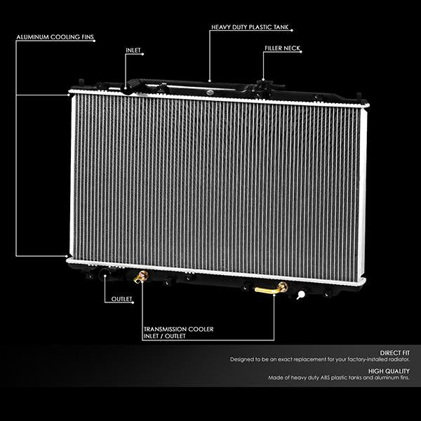 05-10 Honda Odyssey Radiator - OE Style - Aluminum - 2