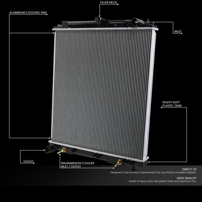 D-Motoring - 05-18 Nissan Frontier/Xterra AT Radiators - Aluminum - 2
