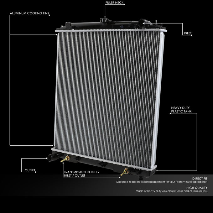 D-Motoring - 05-18 Nissan Frontier/Xterra AT Radiators - Aluminum - 2