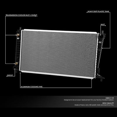 04-08 Expedition/F150/Mark LT AT Radiator - OE Style - Aluminum - 2