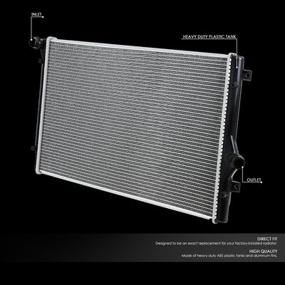 D-Motoring - 04-15 Audi A3 TT Vw Golf Gti Jetta Radiator - Aluminum - 2