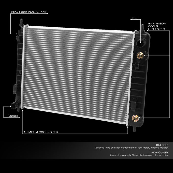 D-Motoring - 06-11 Chevy HHRRadiator - OE Style - Aluminum - 2