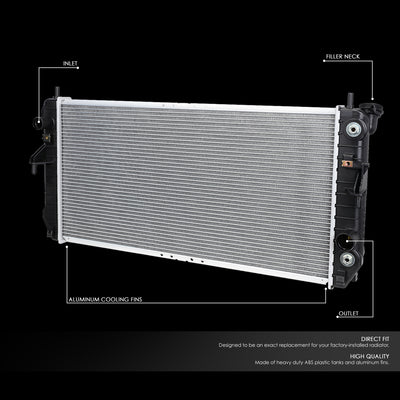 D-Motoring - 06-08 Buick Lucerne 3.8 Radiator - Aluminum - 2