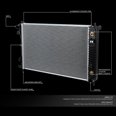 D-Motoring - 06-09 Chevy Equinos/Pontiac Torrent AT Radiators - Aluminum - 2