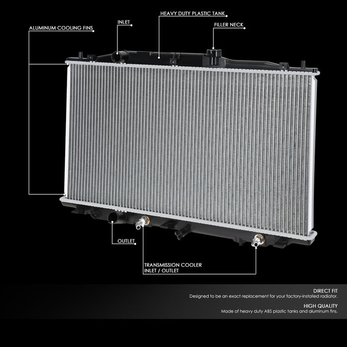 D-Motoring - 05-07 Honda Accord 2.4L Radiator - Aluminum - 2