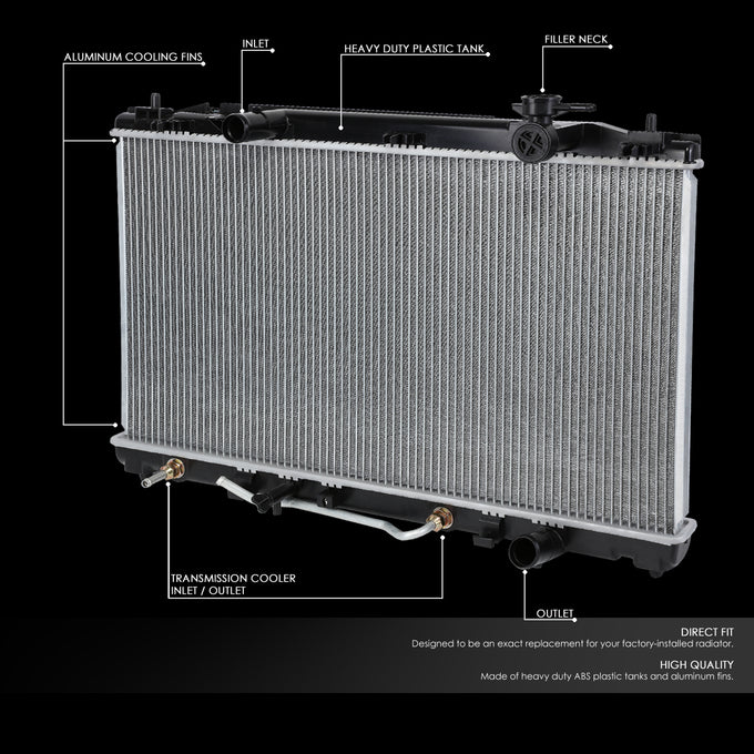 D-Motoring - 07-11 Toyota camry 2.4 2.5 Radiators - Aluminum - 2