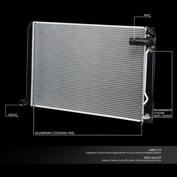 D-Motoring - 05-06 Toyota Sienna Radiator - Aluminum - 2