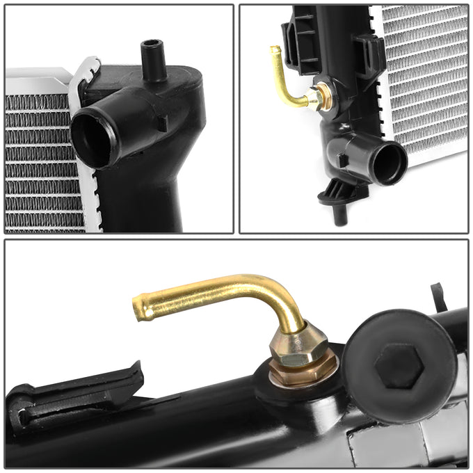 D-Motoring - 07-12 Hyundai ElantraRadiator - OE Style - Aluminum - 4