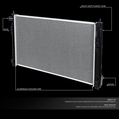 D-Motoring - 08-14 Mitsubishi Lancer/Outlander AT Radiators - Aluminum - 2