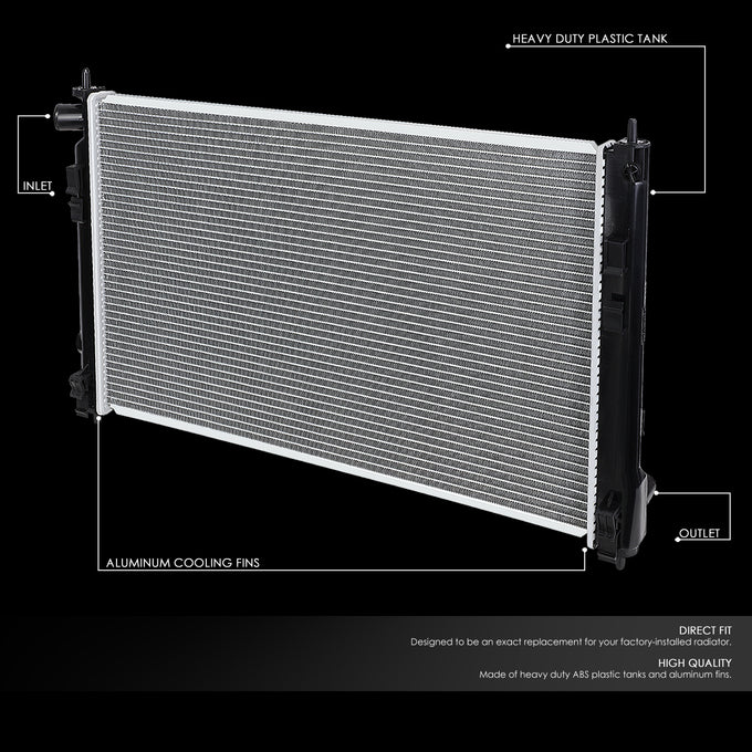 D-Motoring - 08-14 Mitsubishi Lancer/Outlander AT Radiators - Aluminum - 2