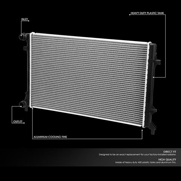 05-14 VW Jetta/Golf/Rabbit AT/MT Radiator - OE Style - Aluminum - 2