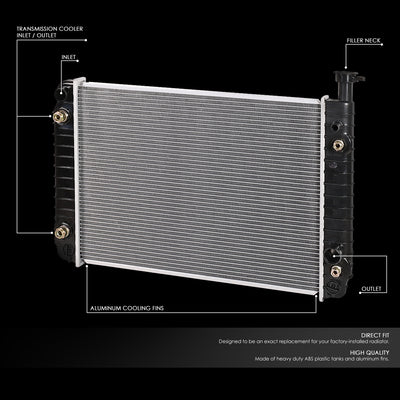 D-Motoring - 85-94 Gmc Safari Chevy Astro 4.3 V6 ATRadiator - Aluminum - 2
