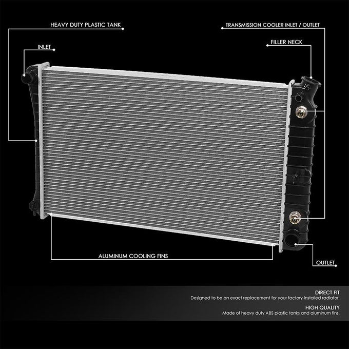 709 Replacement Radiator<br>81-84 / 86 Chevrolet C/K 10 20 30 Pickup Suburban