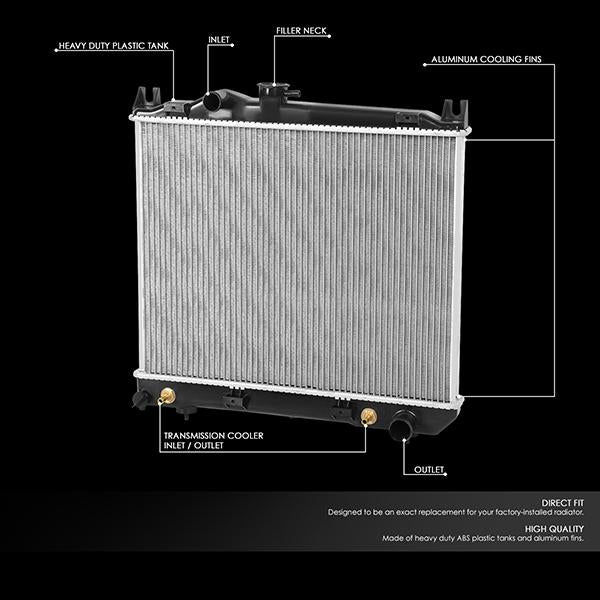 981 Replacement Radiator<br>87-99 Dodge Dakota 2.2L, 2.5L, 3.9L