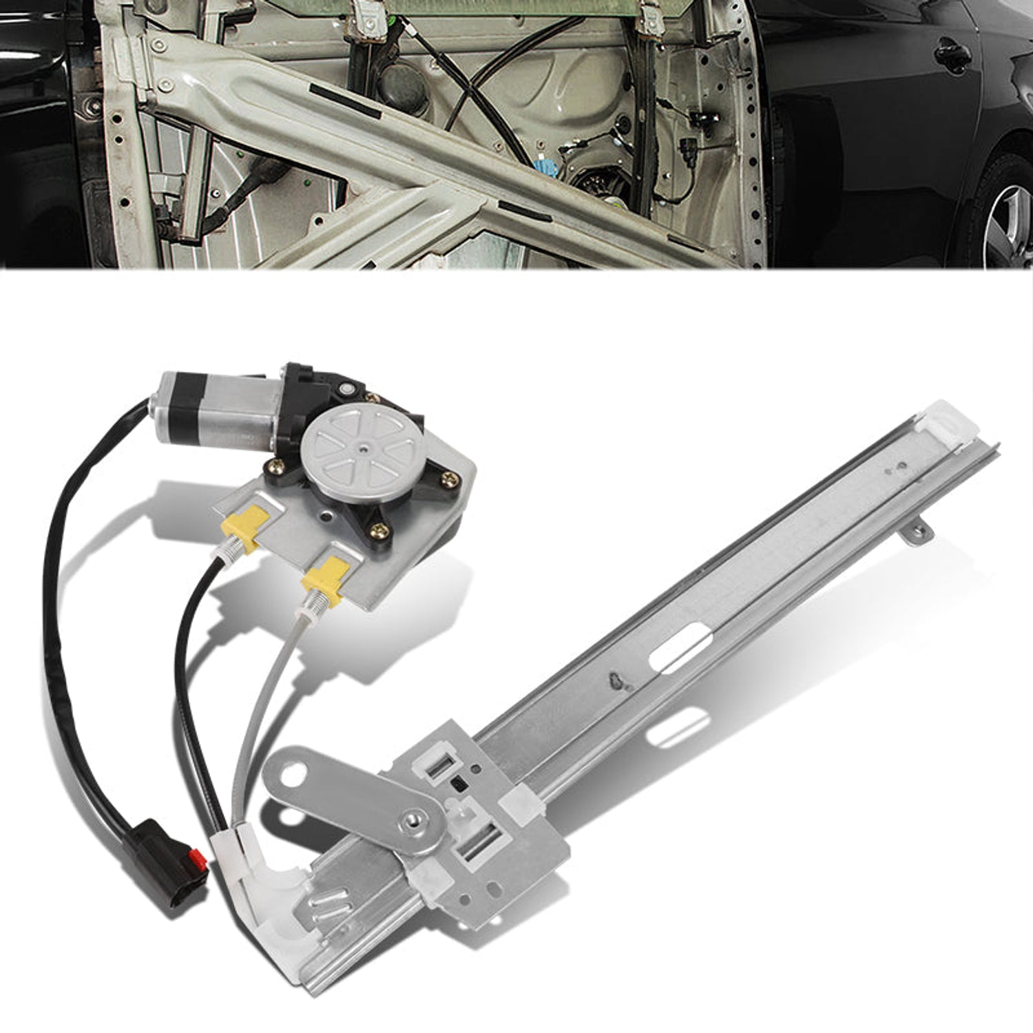 97-01 Jeep Cherokee XJ Power Window Regulator w/Motor - Rear Right Passenger Side
