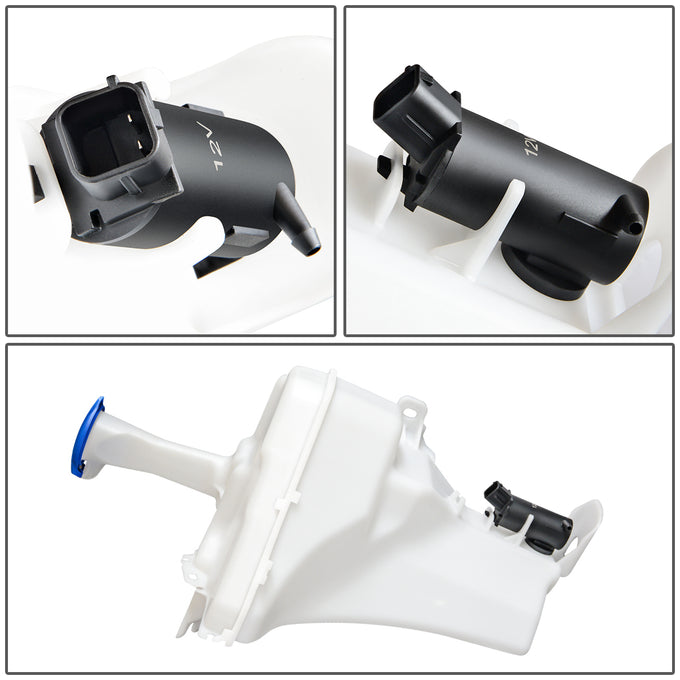 14-16 Hyundai Elantra Windshield Washer Reservoir Tank Bottle w/Fluid Pump