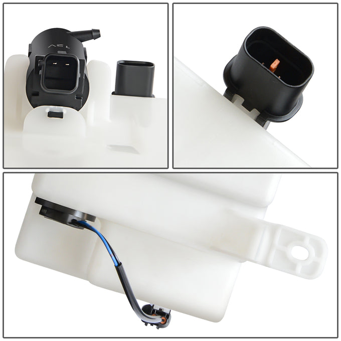 07-10 Hyundai Elantra Windshield Washer Reservoir Tank Bottle w/Level Sensor+Fluid Pump