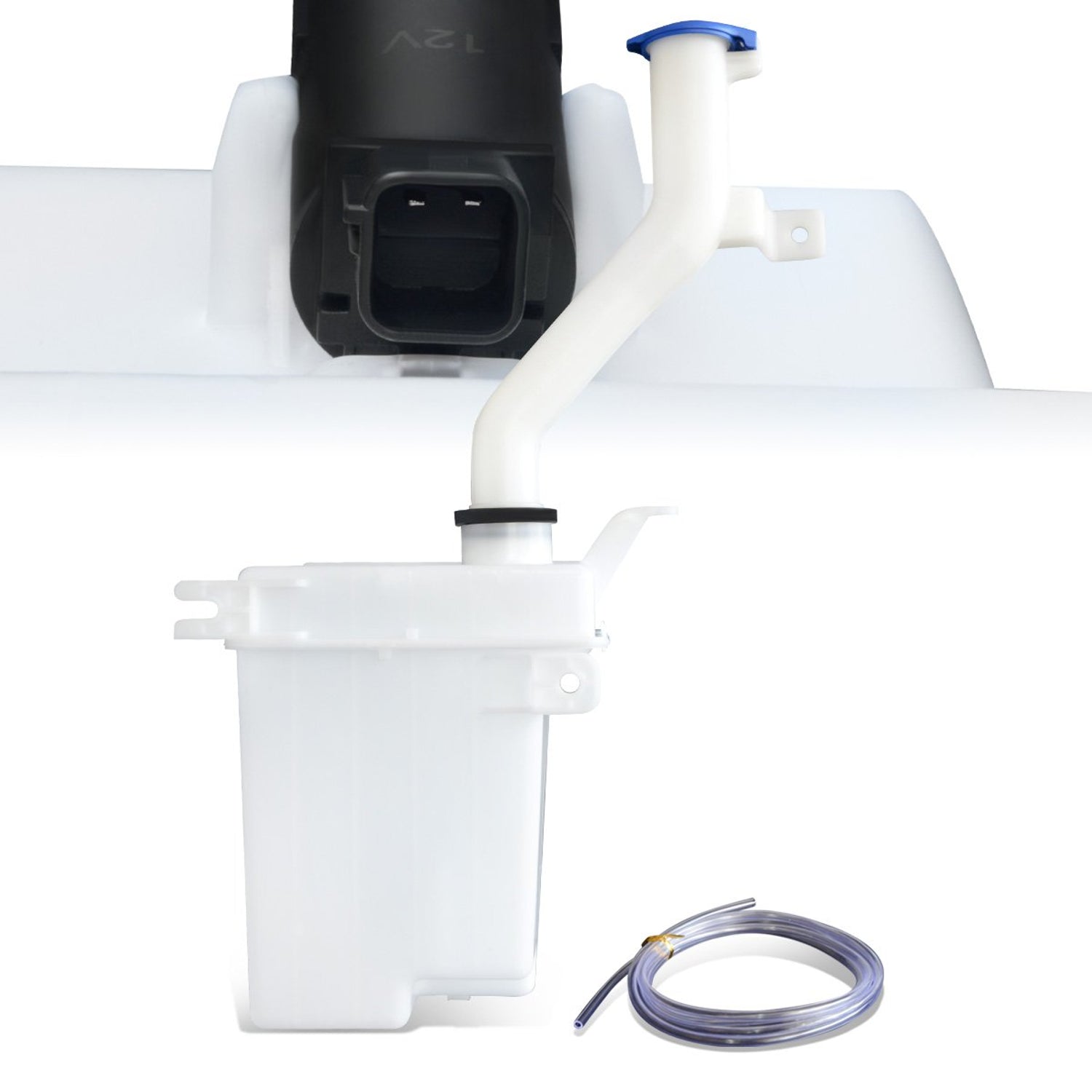 06-11 Kia Rio Windshield Washer Reservoir Tank Bottle w/Fluid Pump