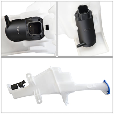 12-15 Kia Rio Windshield Washer Reservoir Tank Bottle w/Fluid Pump