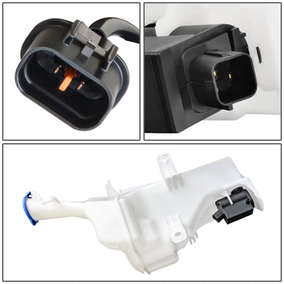 14-16 Kia Forte Windshield Washer Reservoir Tank Bottle w/Level Sensor+Fluid Pump