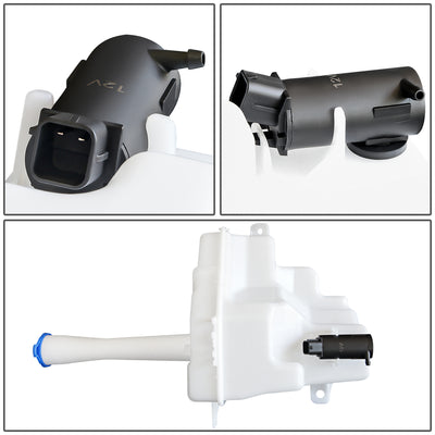 10-13 Kia Forte Windshield Washer Reservoir Tank Bottle w/Fluid Pump