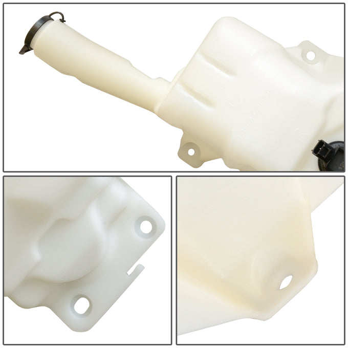 05-08 Mazda 6 Windshield Washer Reservoir Tank Bottle w/Level Sensor+Fluid Pump