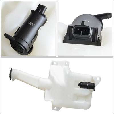 2004 Mitsubishi Lancer Windshield Washer Reservoir Tank Bottle w/Fluid Pump