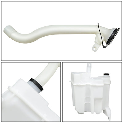 07-11 Nissan Versa Sedan 13-19 NV200 Windshield Washer Reservoir Tank Bottle w/Fluid Pump