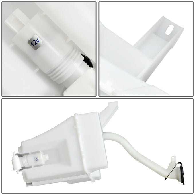 07-12 Nissan Versa Windshield Washer Reservoir Tank Bottle w/Fluid Pump