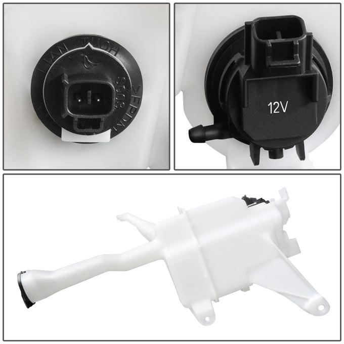 12-17 Toyota Camry 13-18 Avalon Windshield Washer Reservoir Tank Bottle w/Level Sensor+Fluid Pump