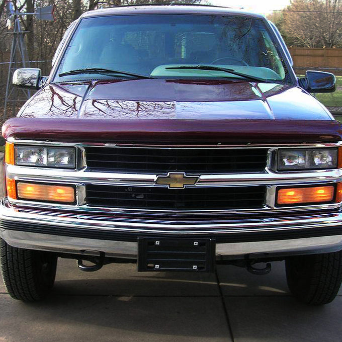 D-Motoring - Bumper Filler - Polished Chrome - ABS Plastic - 94-00 Chevy Tahoe/GMC Yukon - 3