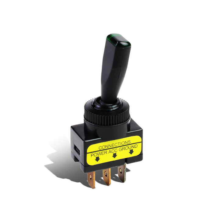 D-Motoring - Toggle Switch - Green LED - 1