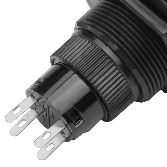 D-Motoring - Push Button Switch - Black / Red - 4