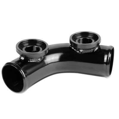D-Motoring - BOV Adapter - 2.5 in. OD Piping - Type-Ssqv - 70 Degree Angle Bend - 8 in. Long  - 7