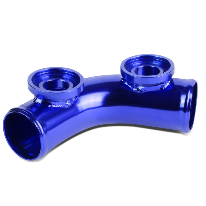 D-Motoring - BOV Adapter - 2.5 in. OD Piping - Type-Ssqv - 70 Degree Angle Bend - 8 in. Long  - 1