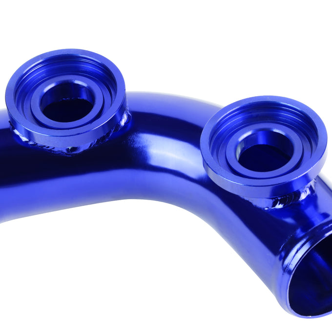 D-Motoring - BOV Adapter - 2.5 in. OD Piping - Type-Ssqv - 70 Degree Angle Bend - 8 in. Long  - 3