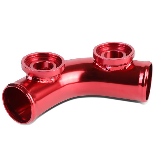 D-Motoring - BOV Adapter - 2.5 in. OD Piping - Type-Ssqv - 70 Degree Angle Bend - 8 in. Long  - 6