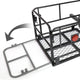 D-Motoring - Cargo Carrier - Luggage Box Carrier Rack - Fold-Up - 2 in. - Powdered Coated - Universal - 7