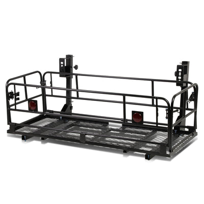 D-Motoring - Cargo Carrier - Cargo Basket Baggae - Dual Arm Fold-Up - Powdered Coated - Universal - 1